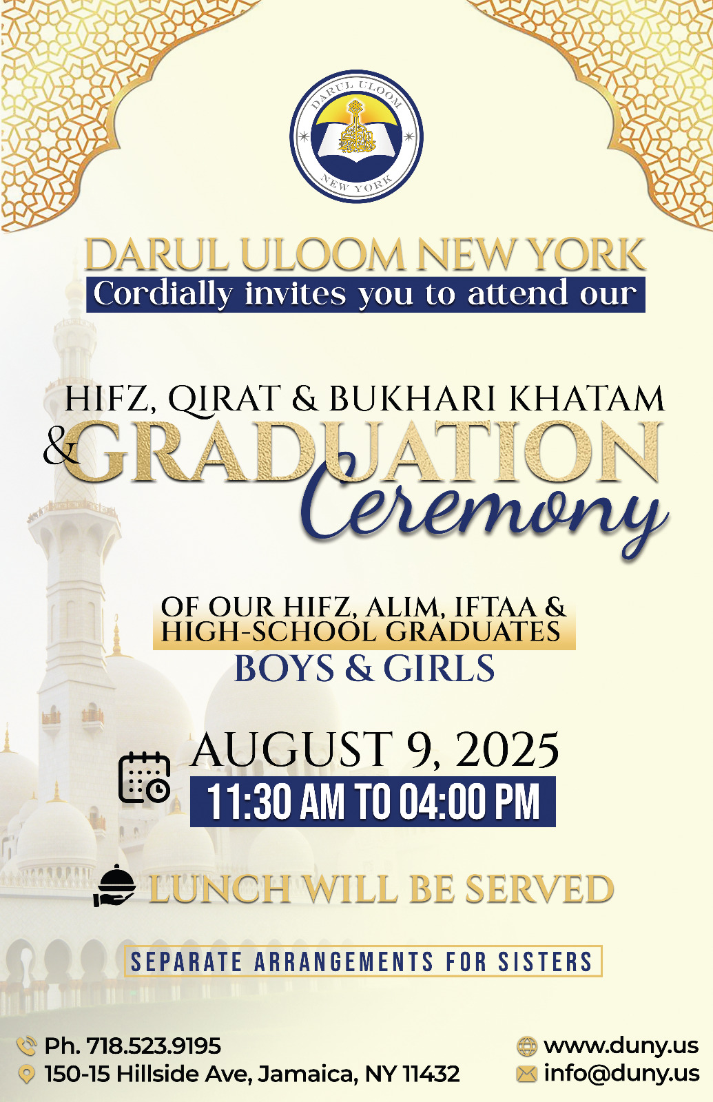 DUNY Graduation 2025